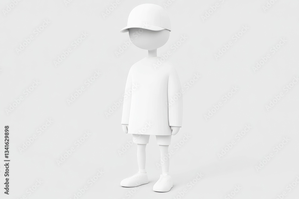 3D model of a person in casual wear