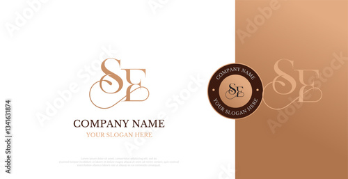 Initial SE Logo Design Vector 
