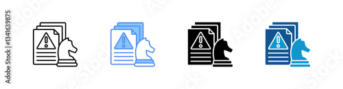 Contingency Strategy Multi Style Icon Sheet