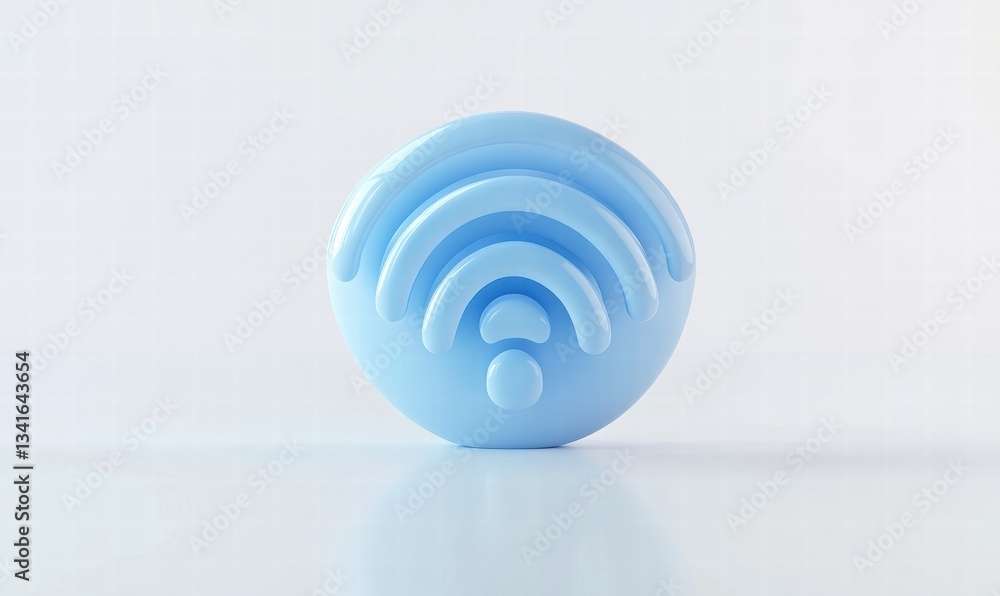 Obraz premium blue glass sphere