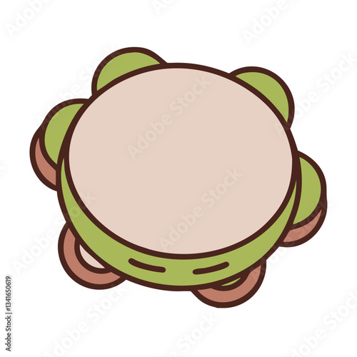tambourine editable icon design