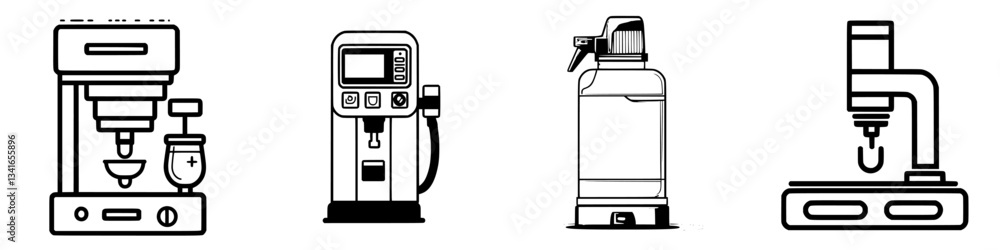 Exploring various machines used in beverage preparation and industrial processes at a workshop setting Exploring various machines used in beverage preparation and industrial processes at a workshop setting