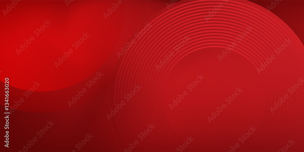 Obraz premium Red abstract background. Dynamic shapes composition arts modern