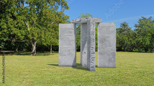 Obraz na płótnie georgia guidestones monument w salonie