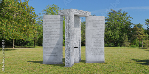 Obraz na płótnie georgia guidestones monument w salonie