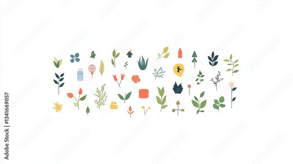 Exploring bioeconomy through minimalist plant imagery nature digital art green spaces close-up sustainable practices Exploring bioeconomy through minimalist plant imagery nature digital art green spaces close-up sustainable practices