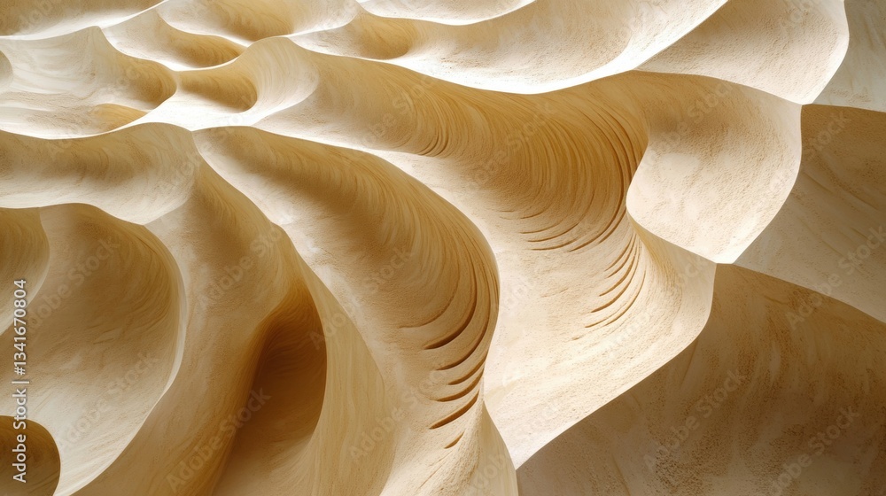 Wavy golden patterns of soft wind-swept sand dunes create a mesmerizing landscape evoking the beauty of deserts and coastal areas during golden hour Wavy golden patterns of soft wind-swept sand dunes create a mesmerizing landscape evoking the beauty of deserts and coastal areas during golden hour