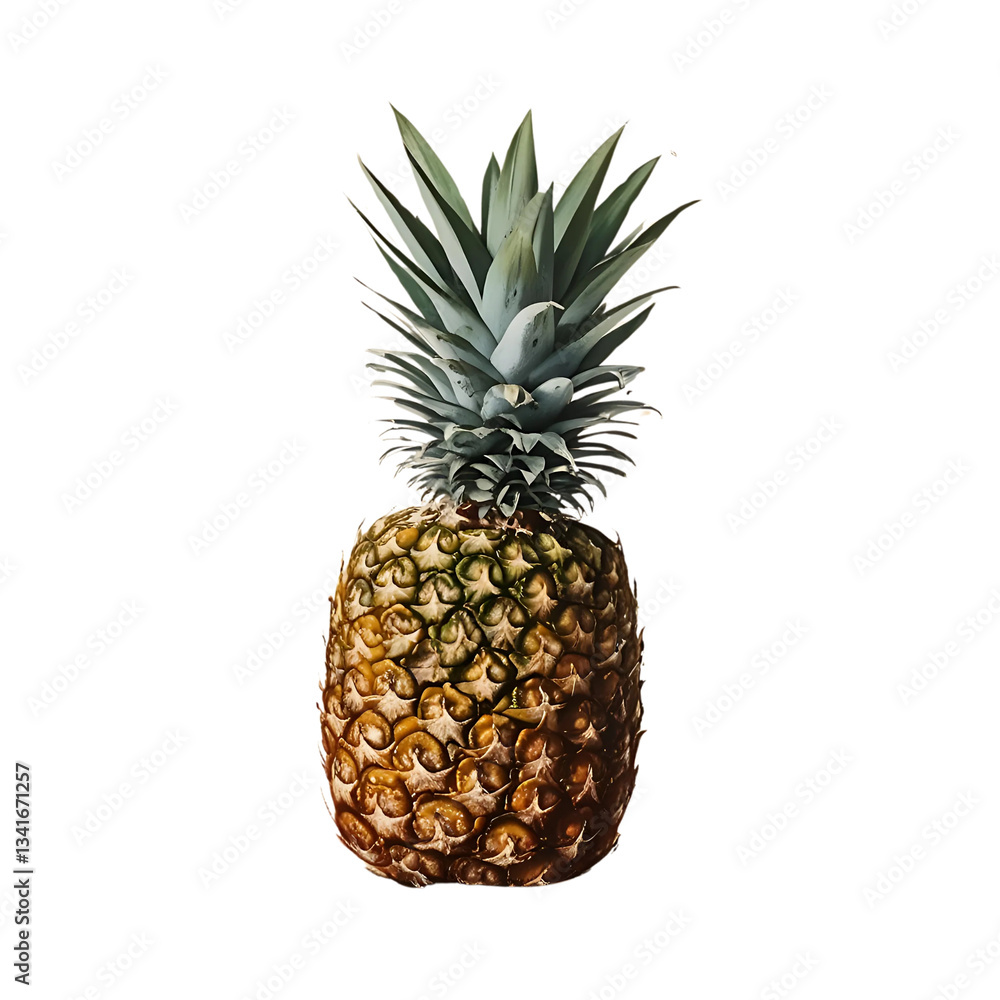Fototapeta premium pineapple on white background