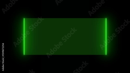 HUD GUI futuristic element Sci-fi concept with green color on black background.