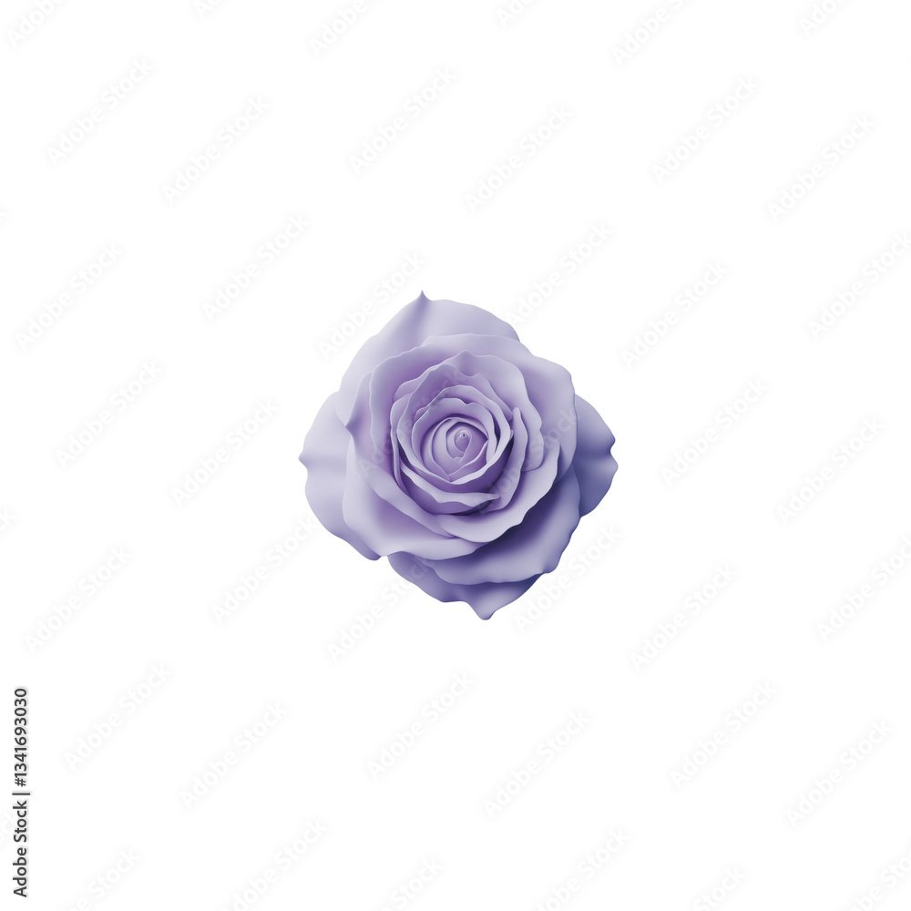 Delicate pastel purple rose displayed on a clean transparent background, emphasizing its soft hues and intricate petal design for aesthetic appreciation. Delicate pastel purple rose displayed on a clean transparent background, emphasizing its soft hues and intricate petal design for aesthetic appreciation.