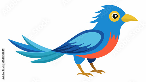 Bird on a White Background