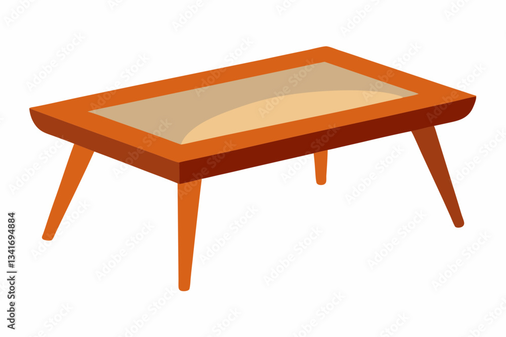 Coffee Table Creative Vector Design on a White Background Coffee Table Creative Vector Design on a White Background
