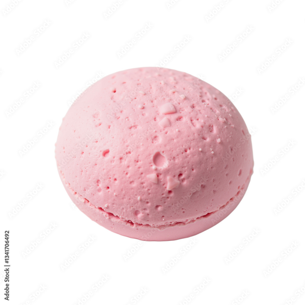 Pink bath bomb round shape made from natural ingredients suitable for relaxing bath experience Pink bath bomb round shape made from natural ingredients suitable for relaxing bath experience