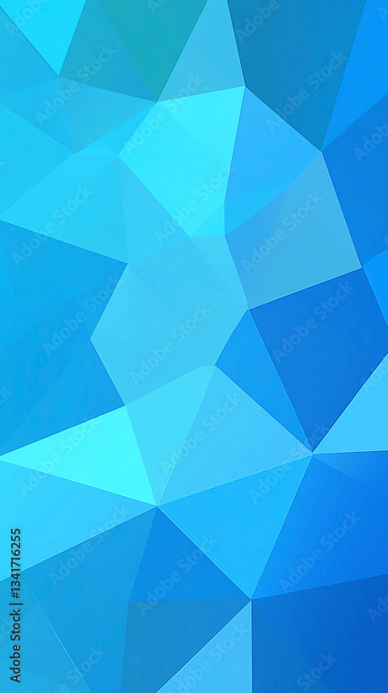 Obraz premium Abstract geometric blue background with varying shades and angles for design use