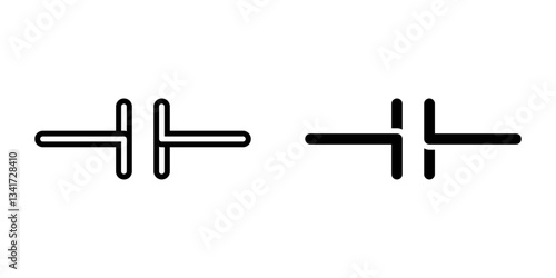 Industrial capacitor icon simple vector. Electric circuit. Central computer