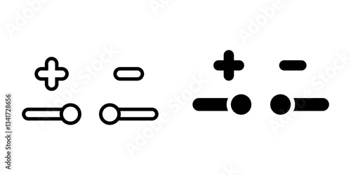Industrial dc supply icon simple vector. Electric circuit. Central computer