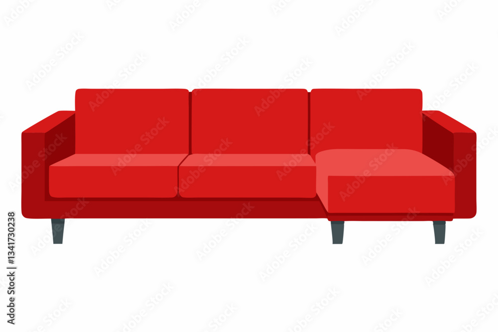 Fototapeta premium Sectional Sofa Creative Vector Design