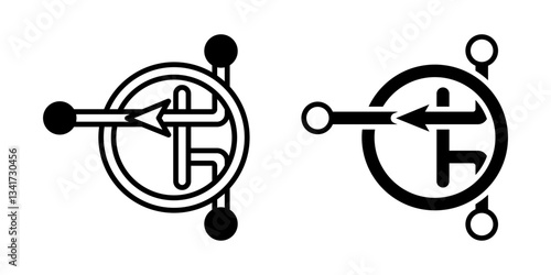Industrial JFET icon simple vector. Electric circuit. Central computer
