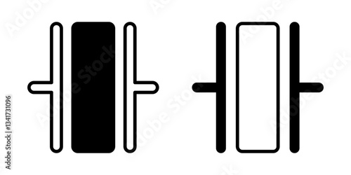 Industrial oscillator icon simple vector. Electric circuit. Central computer