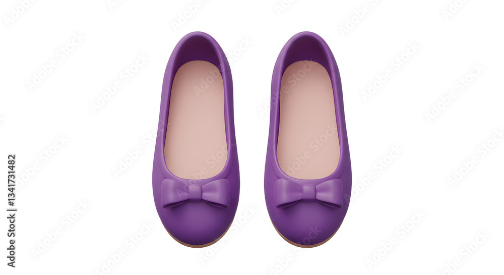 Purple Ballet Slippers for Dance Practice Purple Ballet Slippers for Dance Practice