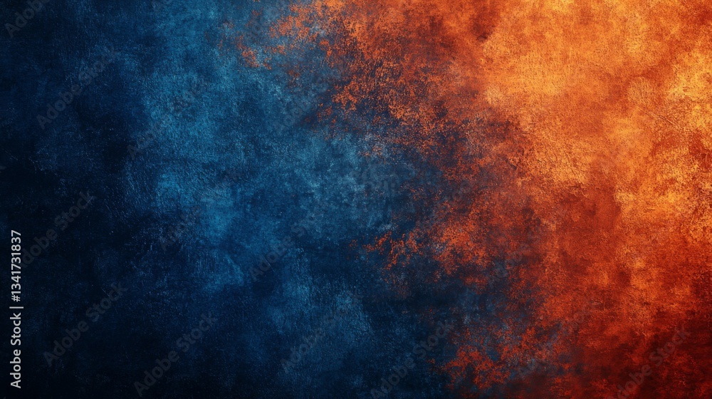 Abstract Blue And Orange Particle Texture Background Abstract Blue And Orange Particle Texture Background