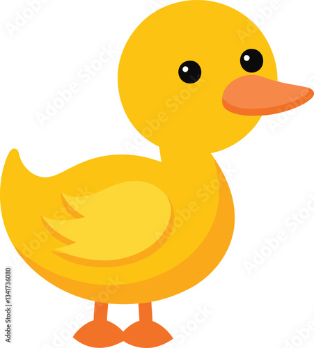 Cute Duck Vector Illustration