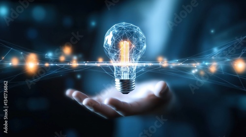 Wallpaper Mural Innovative idea generation creative workspace digital art futuristic environment close-up view conceptualizing inspiration Torontodigital.ca