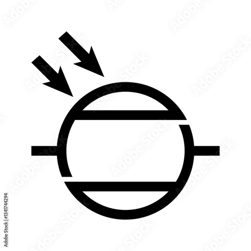 Industrial idr icon simple vector. Electric circuit. Central computer