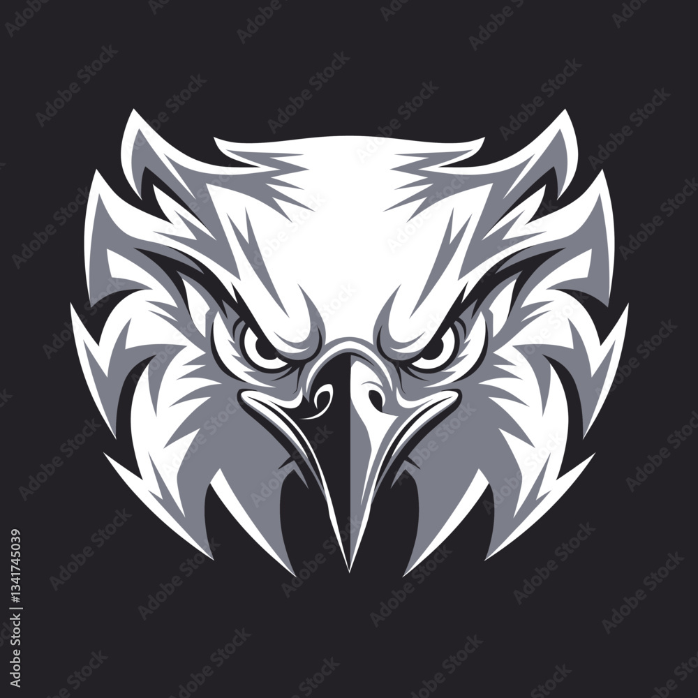 custom made wallpaper toronto digitaleagle mascot logo fierce aggressive bird emblem for sports and gaming

