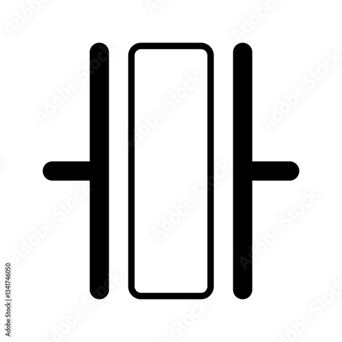 Industrial oscillator icon simple vector. Electric circuit. Central computer