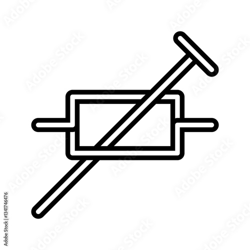 Industrial preset icon simple vector. Electric circuit. Central computer