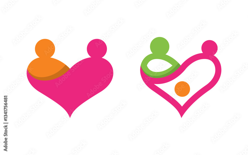 People group care community network and social logo design v.96 People group care community network and social logo design v.96