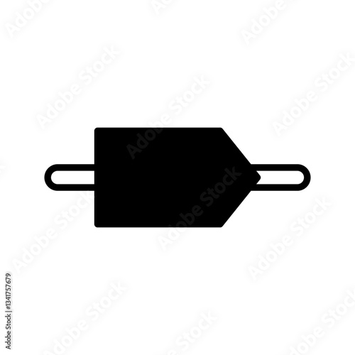 Industrial dac icon simple vector. Electric circuit. Central computer