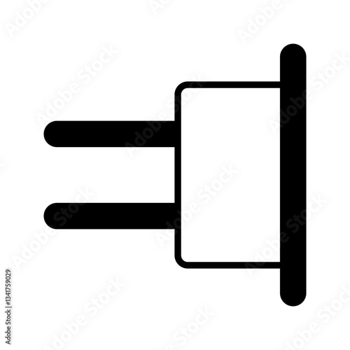 Industrial earphone icon simple vector. Electric circuit. Central computer