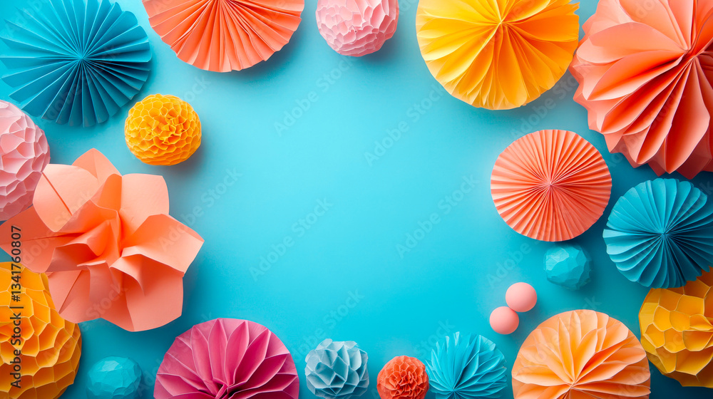 Multicolored art paper surface texture for background. Design blank with copy space for text