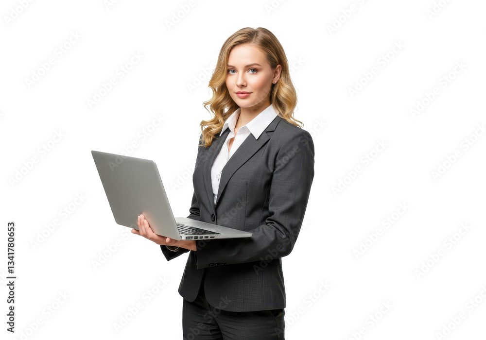Portrait of young businesswoman isolated on White background Portrait of young businesswoman isolated on White background