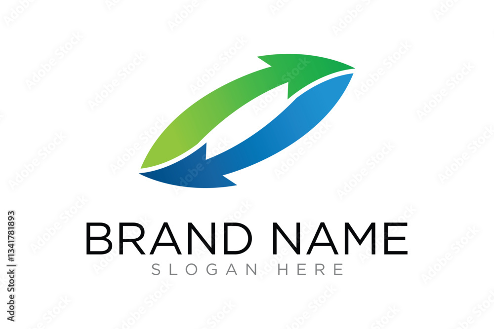 Fototapeta premium Modern Arrow Vector Logo concept, Simple Arrow logo designs concept. 