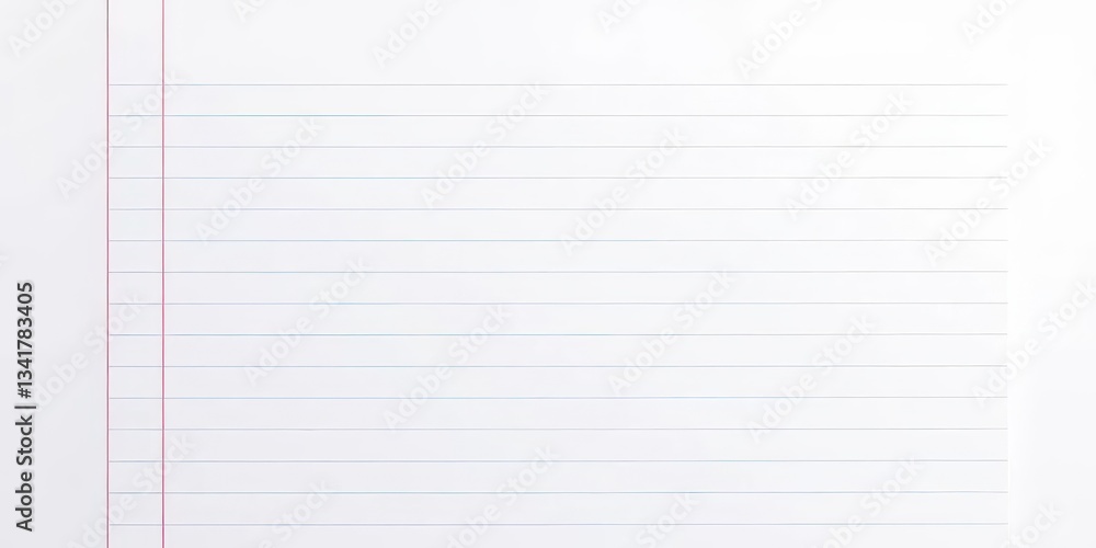 Clean, crisp white lined notebook paper background, isolated, vertical lines, paper background Clean, crisp white lined notebook paper background, isolated, vertical lines, paper background
