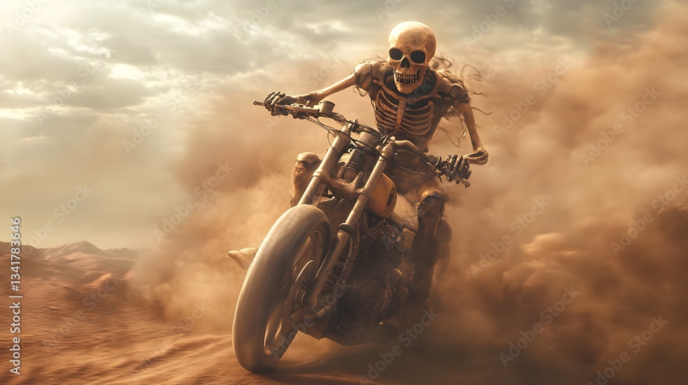 Skeleton Rider: A Desert Ghost on Two Wheels Skeleton Rider: A Desert Ghost on Two Wheels