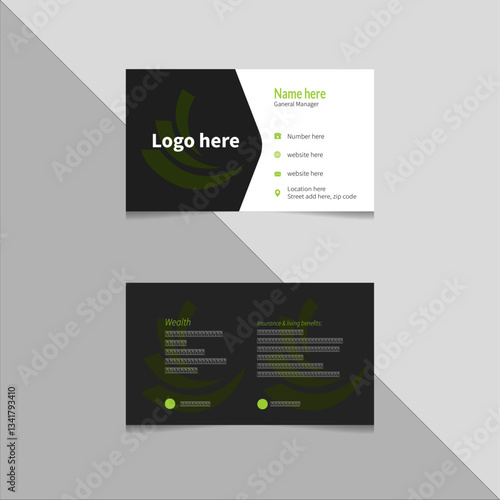 modern corporate Creative Clean and Simple Business card template Design