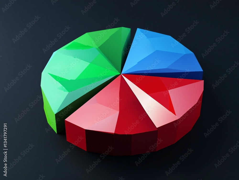 Obraz premium 3D Pie Chart
