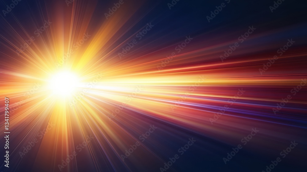 Bright Light Burst with Vibrant Colors and Dynamic Motion Effects Bright Light Burst with Vibrant Colors and Dynamic Motion Effects