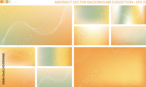 Abstract Vector Background Collection in Light Colors