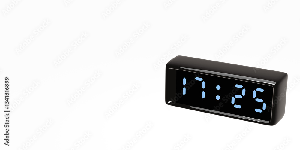 Digital Clock illustration. 3d render. Digital Clock illustration. 3d render.