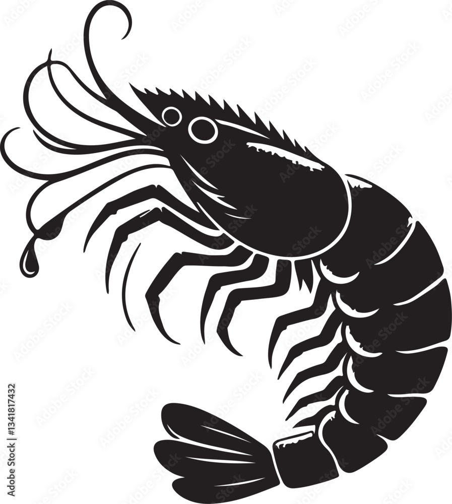Fresh Shrimp on Ice: High-Quality Stock Image for Seafood and Culinary Themes Fresh Shrimp on Ice: High-Quality Stock Image for Seafood and Culinary Themes