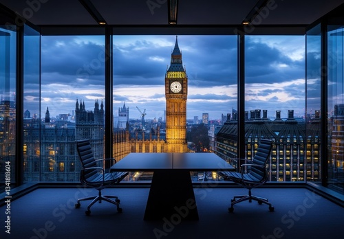London Skyline Office Meeting
