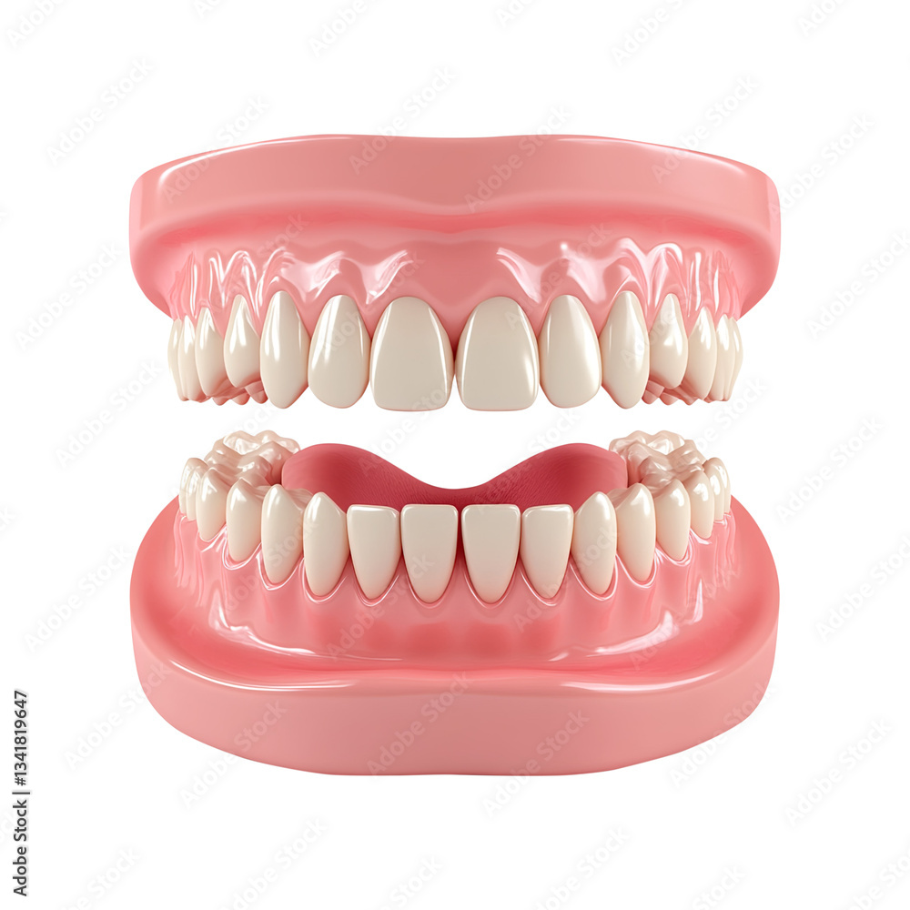 Obraz premium teeth isolated on white background