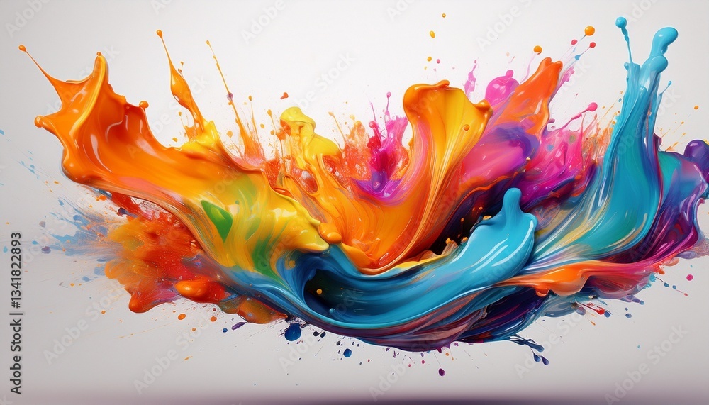 Fototapeta premium abstract colorful splashes background