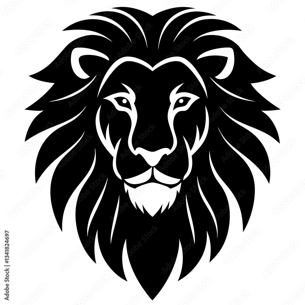 Obraz premium lion head vector