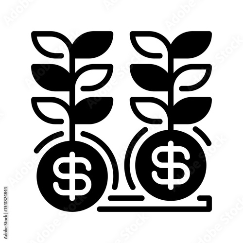 Seed Funding Line Icon, Outline Symbol for Startup Investment, Venture Capital, Business Financing, Entrepreneurial Growth, and Business Expansion. Vector Sign Icon